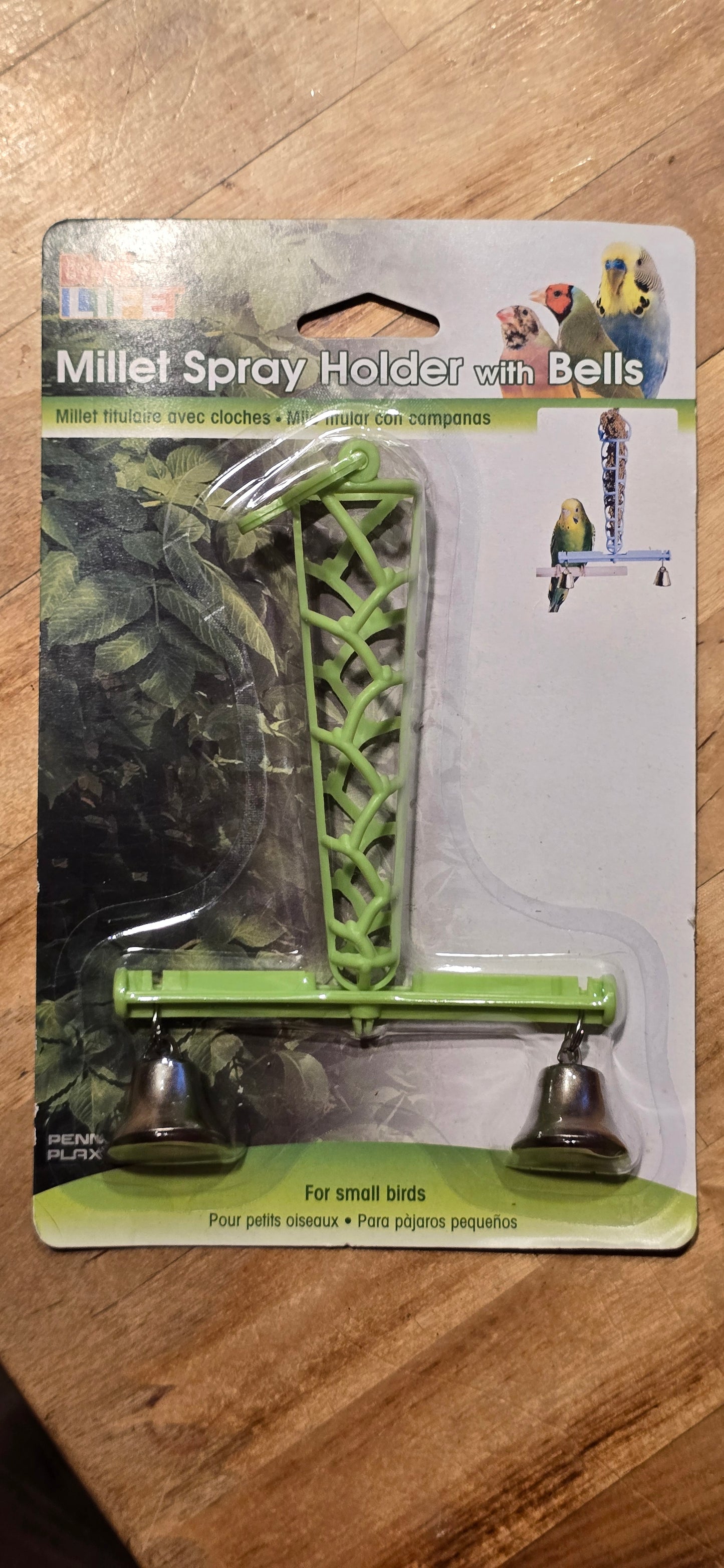 Millet Spray Holder woth Bells