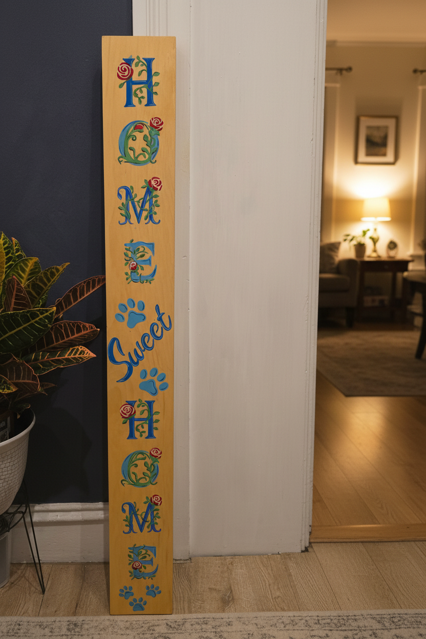 Home Sign hand painted sign