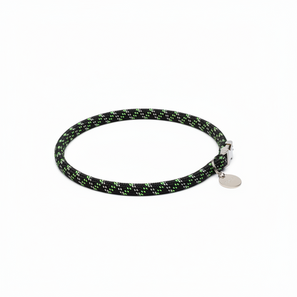 Costal Elasta Cat Reflective Breakaway Collar 10" green/black