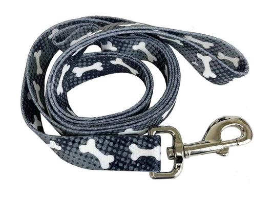 dog, leash, bone, black
