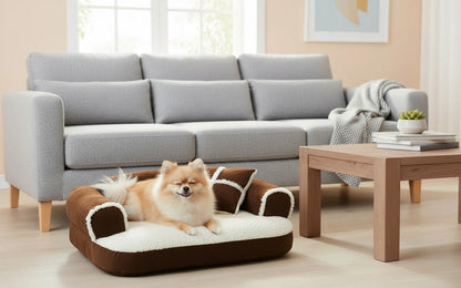 Petmate sofa Dog bed with bonus pillow