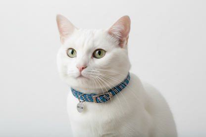Costal Elasta Cat Reflective Breakaway Collar 10" blue/black