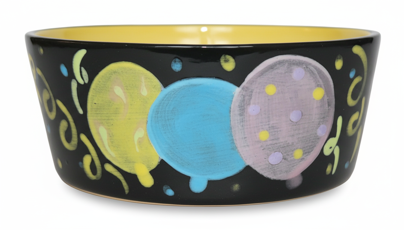 Birthday Bowl Design Stock Photo