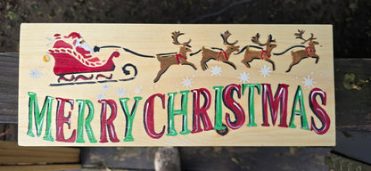 hand painted Christmas signs