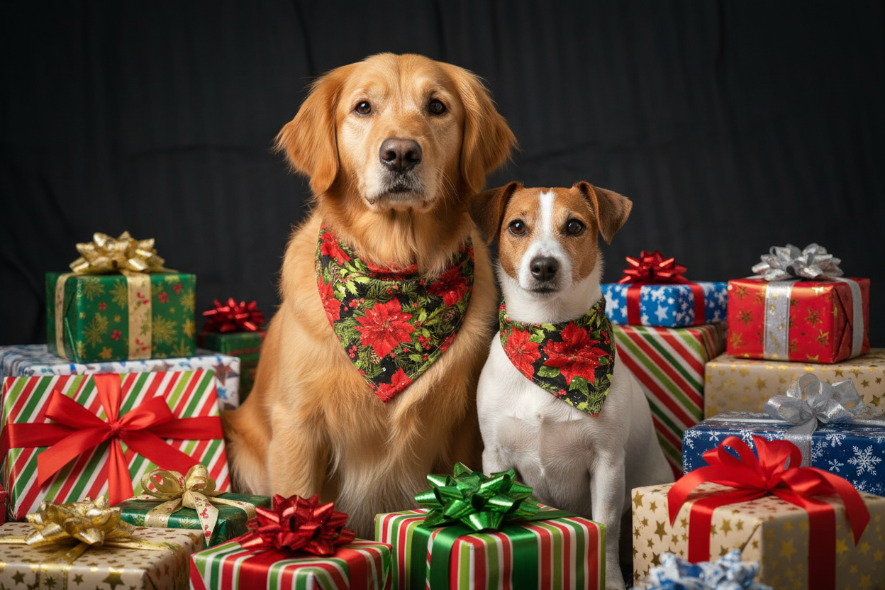 Christmas Dog Bandanas