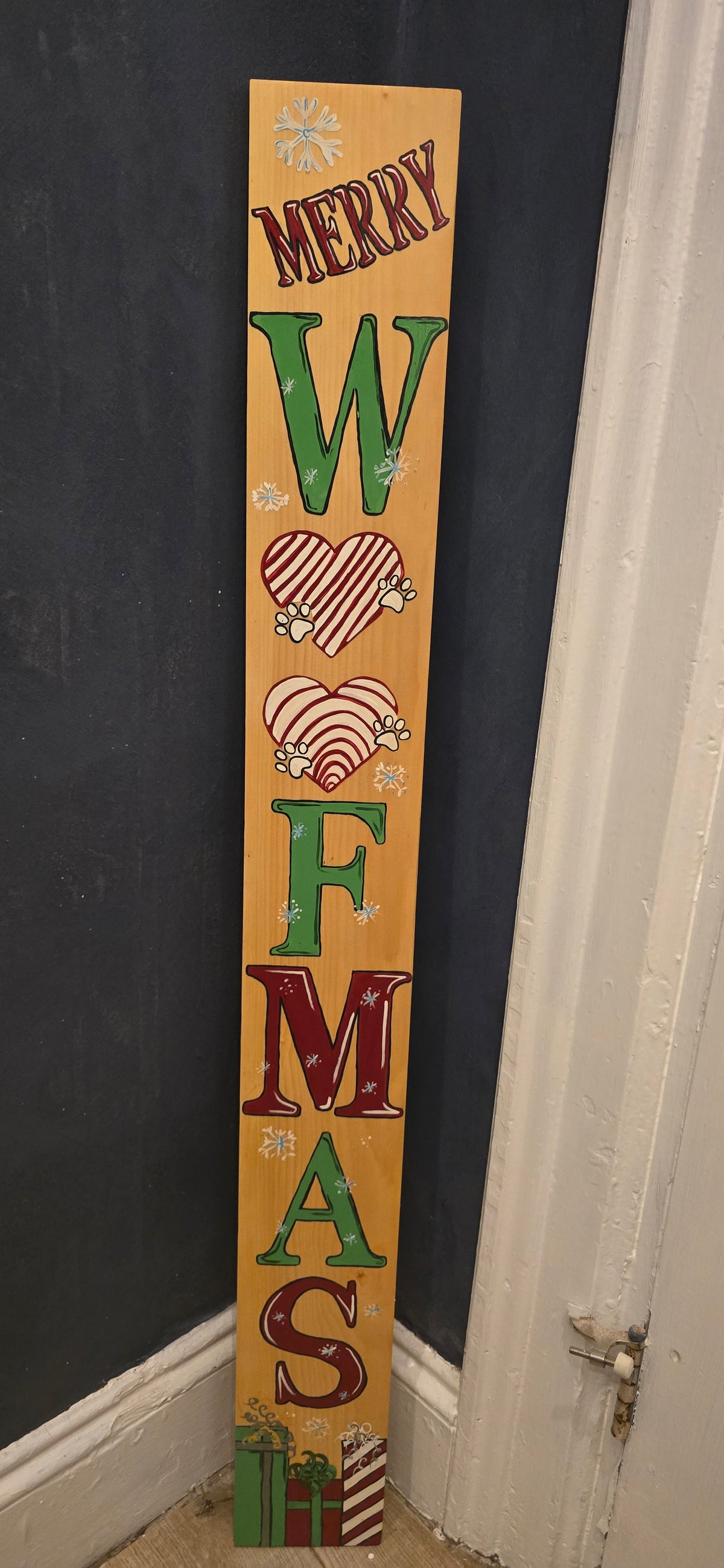 hand painted Christmas signs