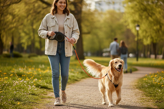 Flexi New Classic Retractable Cord Dog Leash - Black 16"