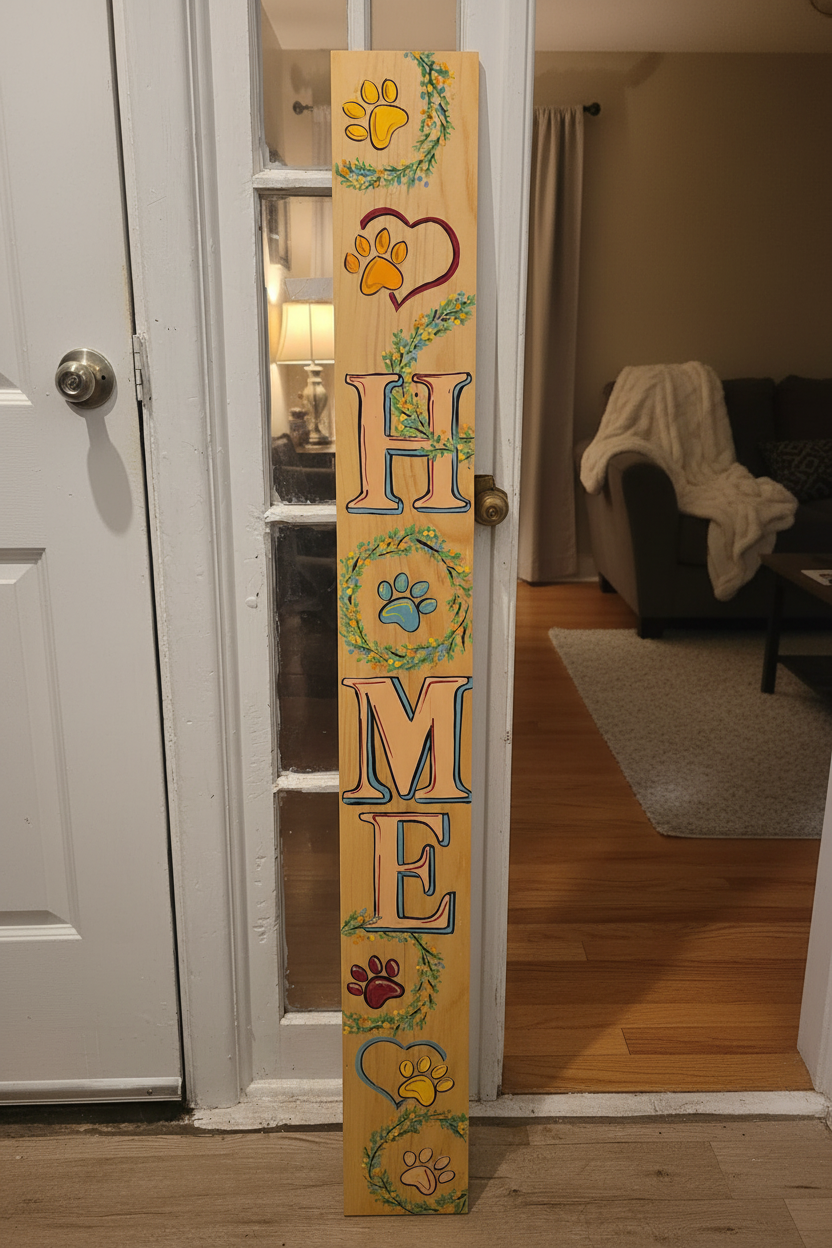 Home Sign hand painted sign